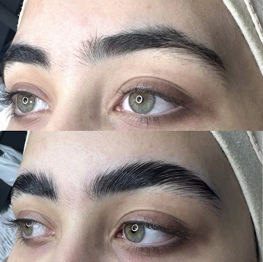 Eyebrow Lamination Before & After